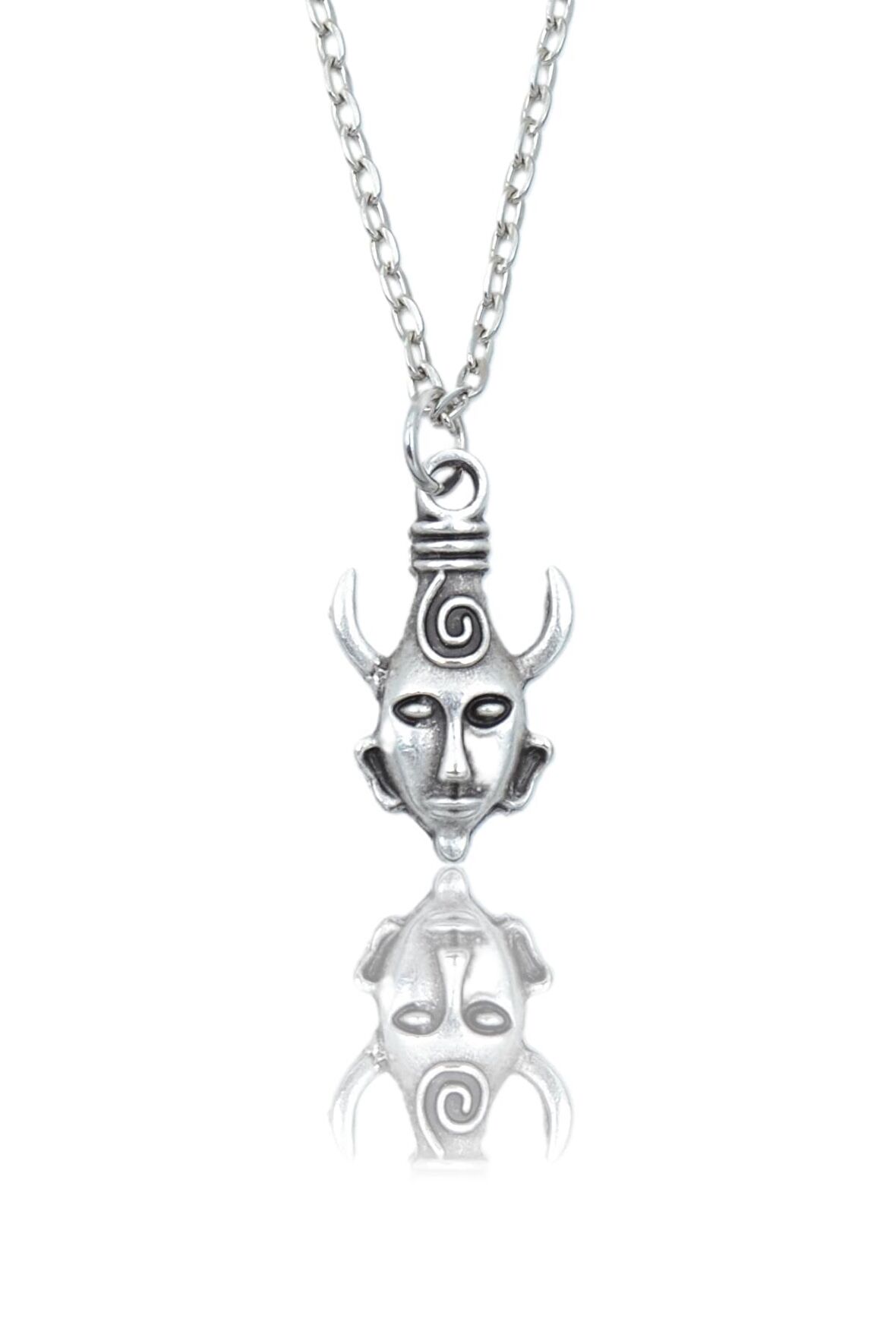 Supernatural - Dean - Winchester Erkek Kadın Kolye Antik Gümüş Kaplama - 60 cm Düz Zincir